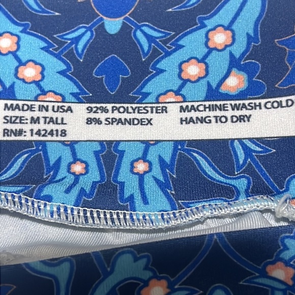 Lilly Wolly Doodle printed palazzo pants size MT - Picture 7 of 7